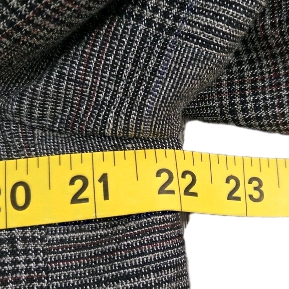 Nino Cerruti Rue Royale Men’s Blazer Sport Coat 44R Gray Glen Plaid Wool - Picture 10 of 11